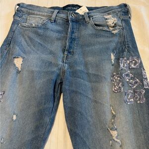 Lost Daze Men's Relaxed Blue Jeans